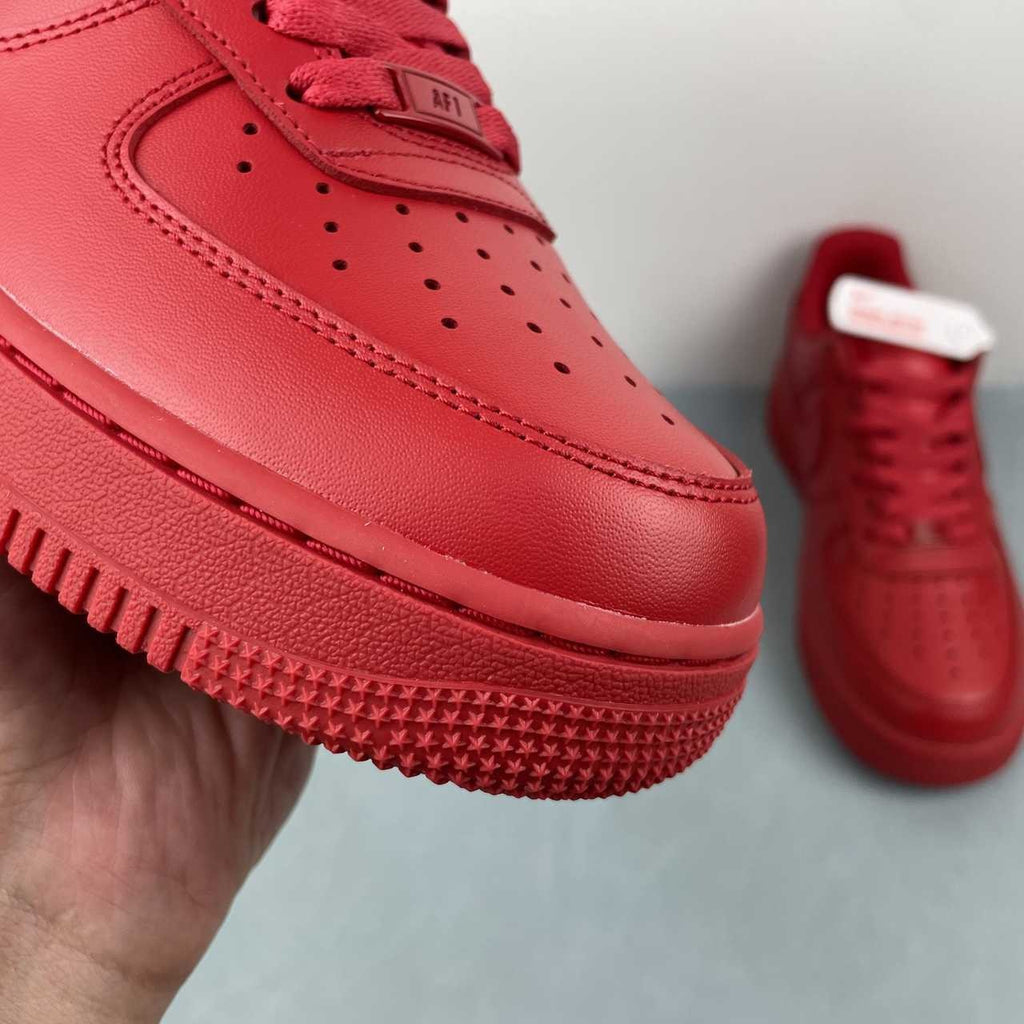 Air Force 1 – Design-Inspired "Red October" Triple Red Custom Tribute Build AF1-028