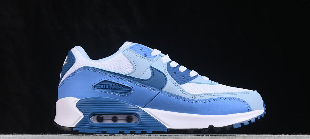Air Max 90 Design-Inspired - "University Blue" "Blue/White" Custom Tribute - AM90-UNCBLU-010