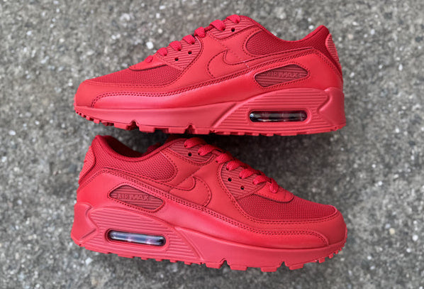 Air Max 90 Design-Inspired - "Varsity Red" "Red" Custom Tribute - AM90-VARRED-003