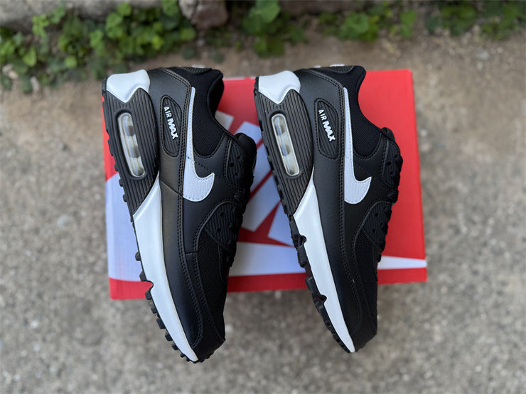 Air Max 90 Design-Inspired - "Black White" "Black/White" Custom Tribute - AM90-BLKWTE-006