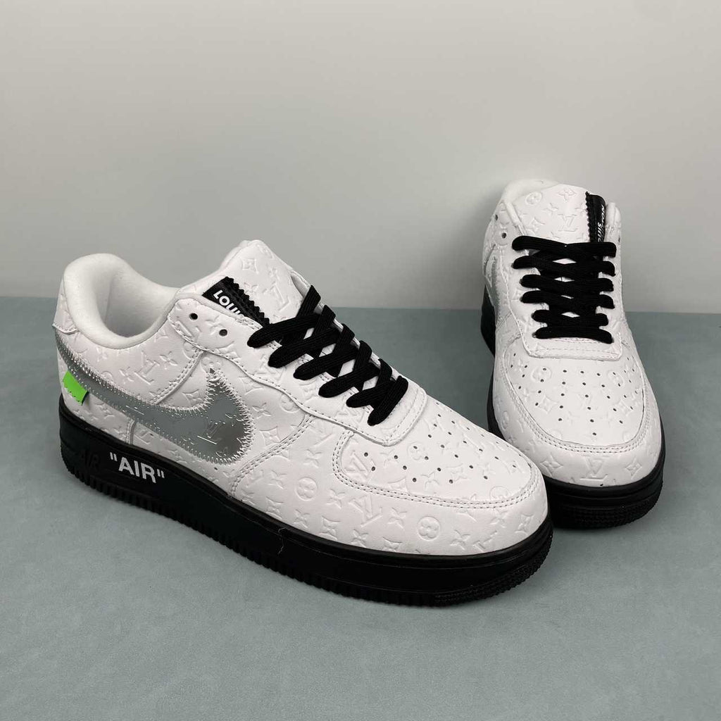 Air Force 1 Low – Design-Inspired “Virgil's: Off‑White" Pack - Grey / Yellow / White / Blue Custom Tribute Build AF1-002