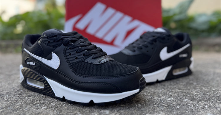 Air Max 90 Design-Inspired - "Black White" "Black/White" Custom Tribute - AM90-BLKWTE-006
