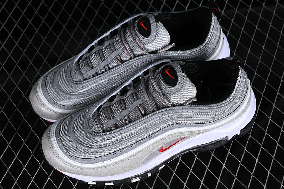 Air Max 97 – Design‑Inspired "Silver Bullet"  Custom Tributes AM97‑SLVRBLT