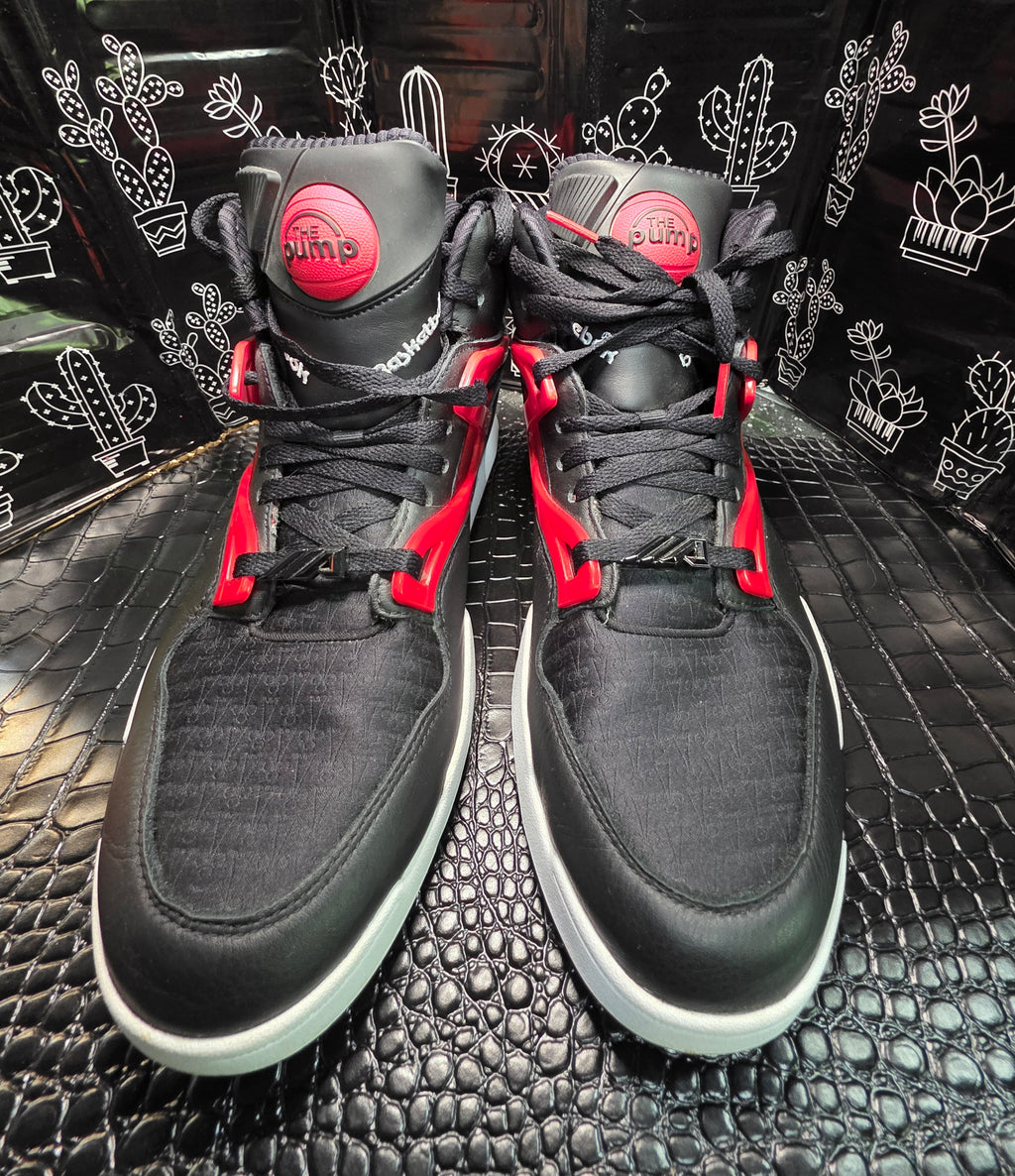 Reebok Pump Omni Zone II “Anuel AA” — Authentic — Black/Red — US 11