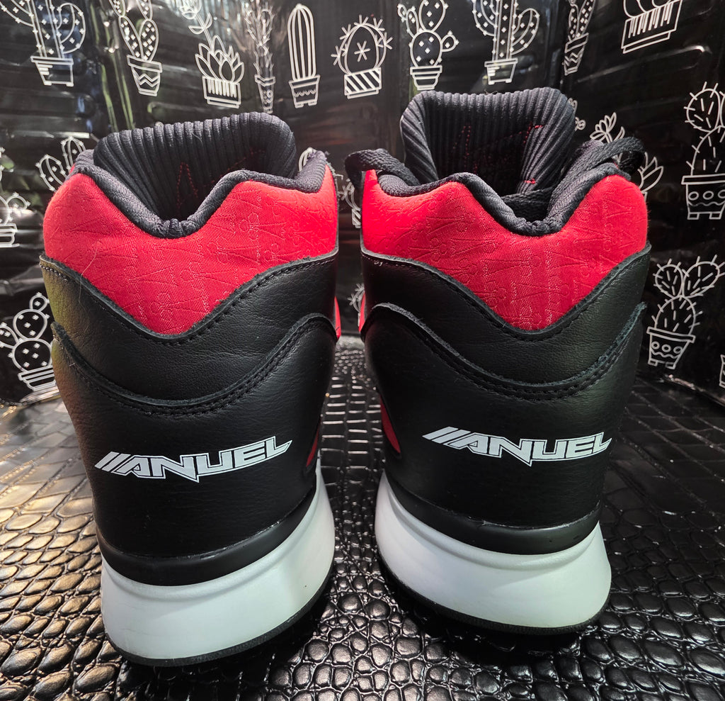 Reebok Pump Omni Zone II “Anuel AA” — Authentic — Black/Red — US 11