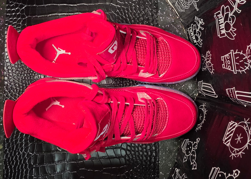 Jordan 4 “OKU Sooners” Design Inspired  US 11 — New (No Original Box)