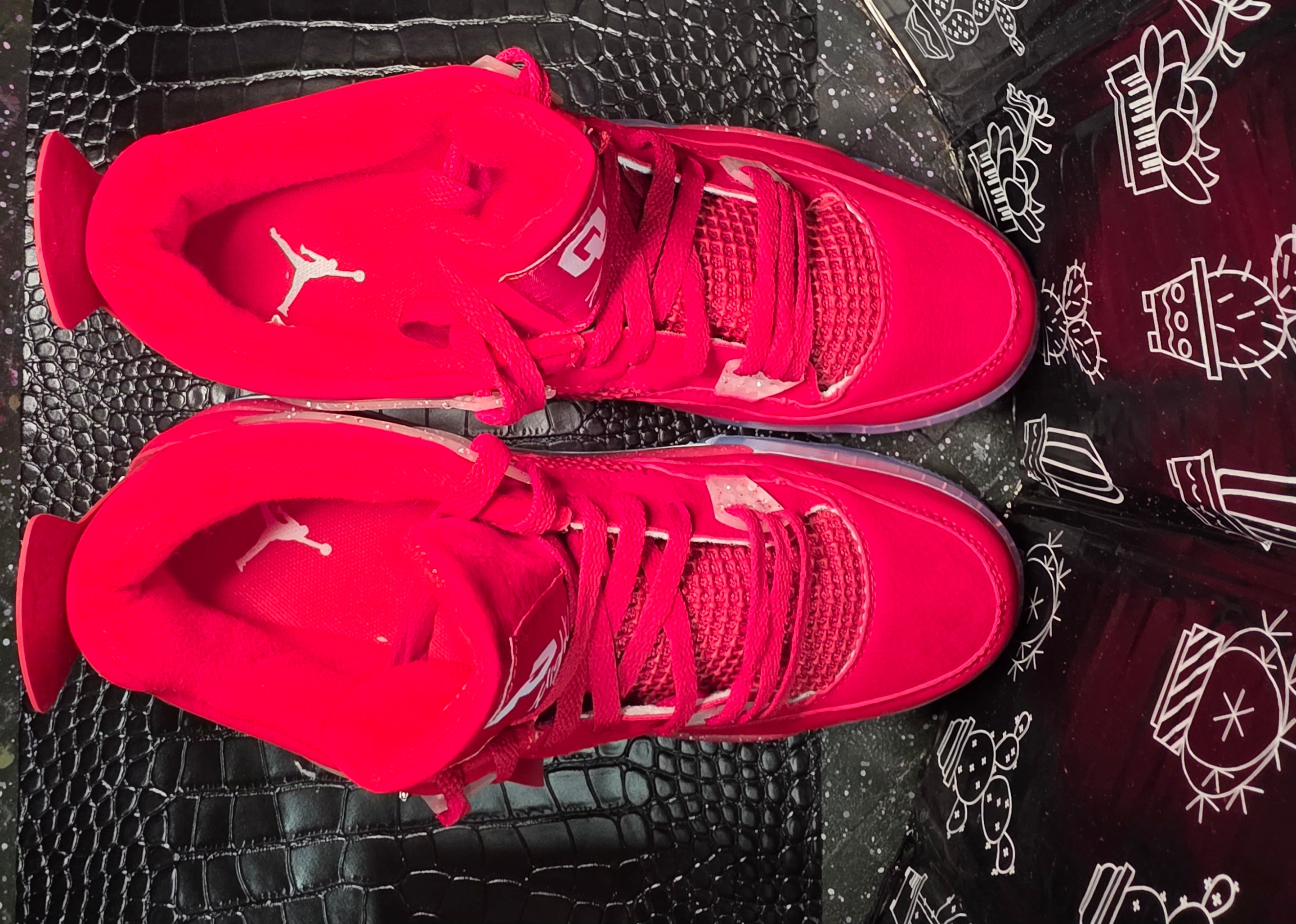 Jordan 4 “OKU Sooners” Design Inspired  US 11 — New (No Original Box)