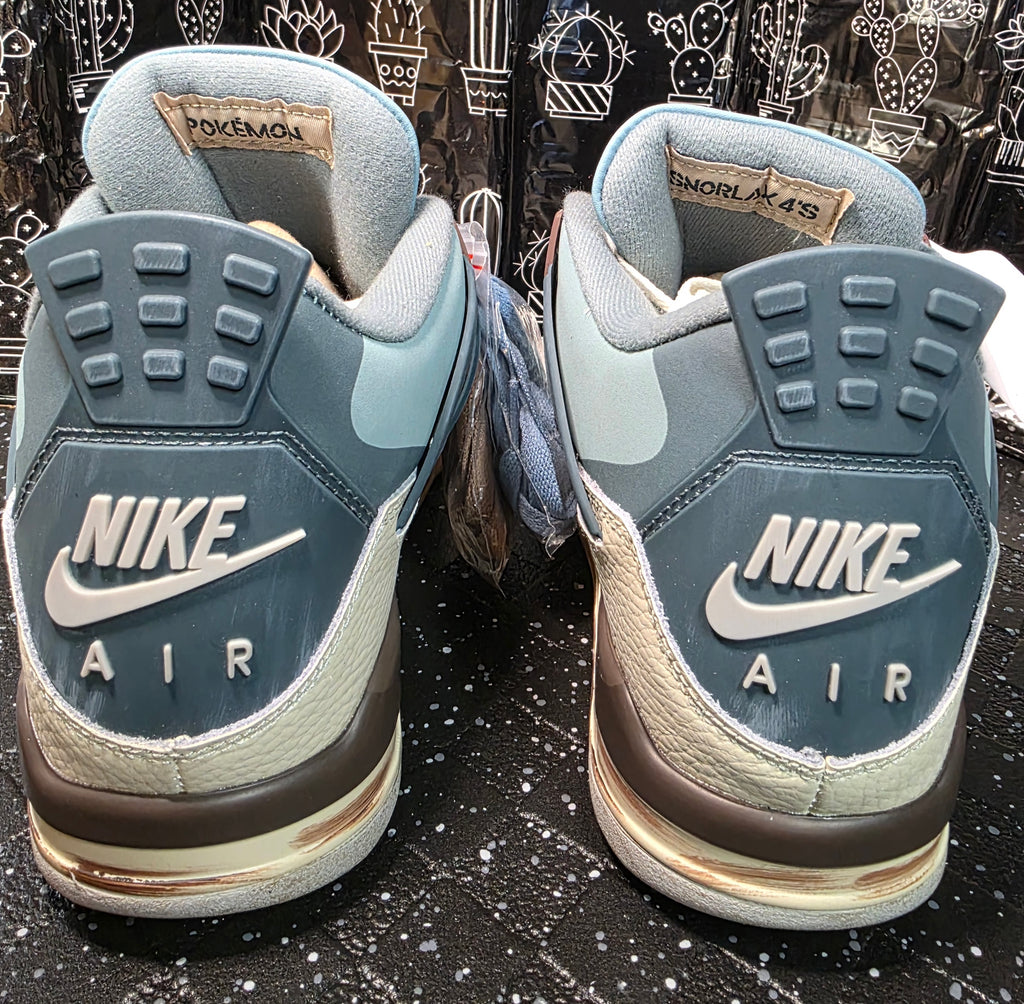 Jordan 4 “Pokémon – Snorlax Inspired” – Fantasy Lineup – US 11 – New – Character Box Included