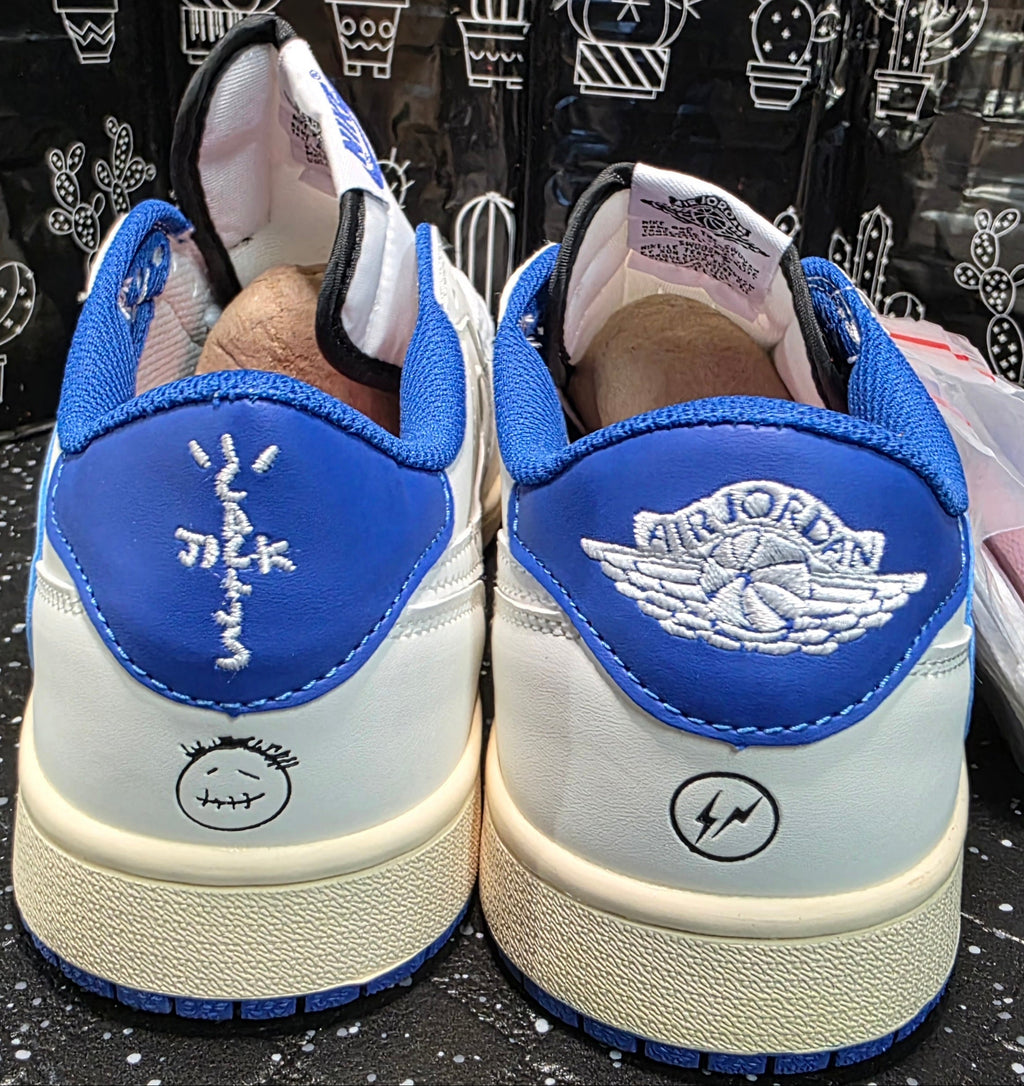 Jordan 1 Low Design Inspired “Travis Scott x New Fragments” — Quality Build — US 11