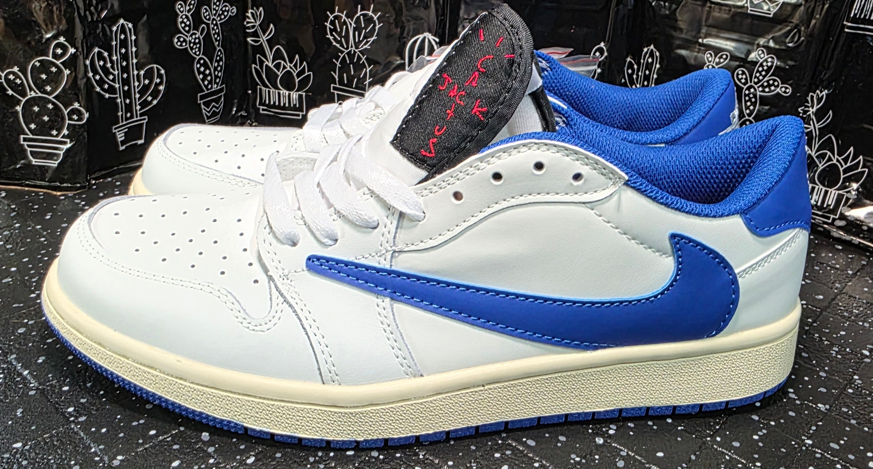 Jordan 1 Low Design Inspired “Travis Scott x New Fragments” — Quality Build — US 11