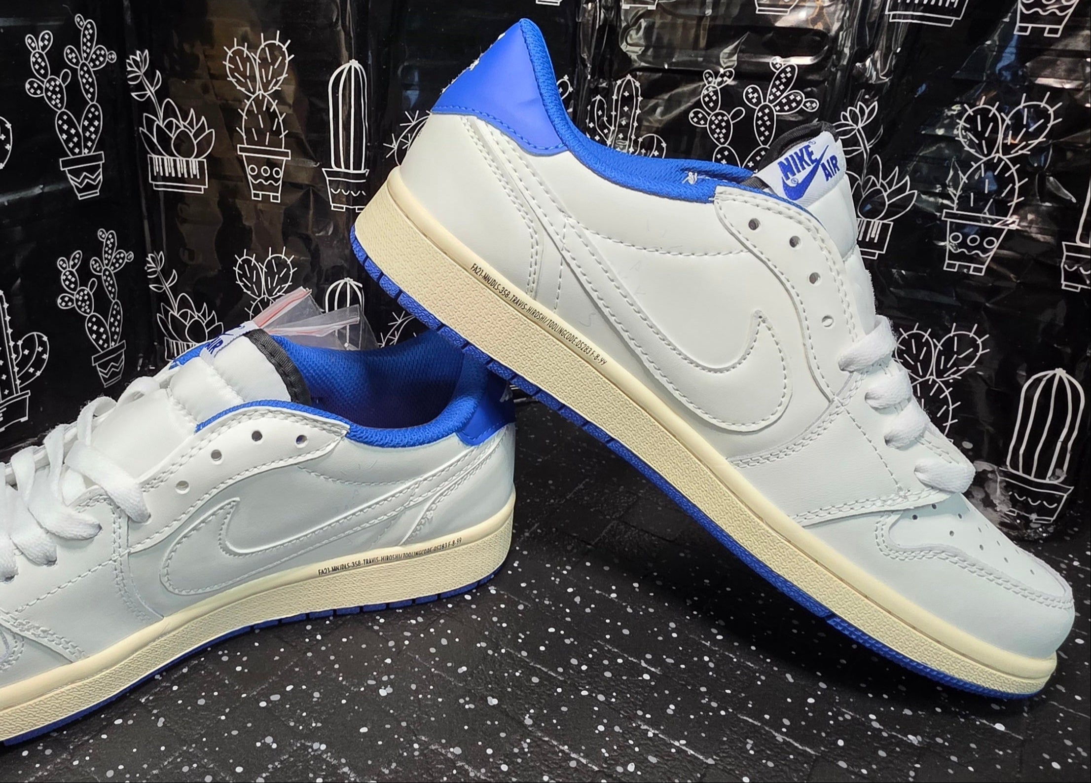 Jordan 1 Low Design Inspired “Travis Scott x New Fragments” — Quality Build — US 11