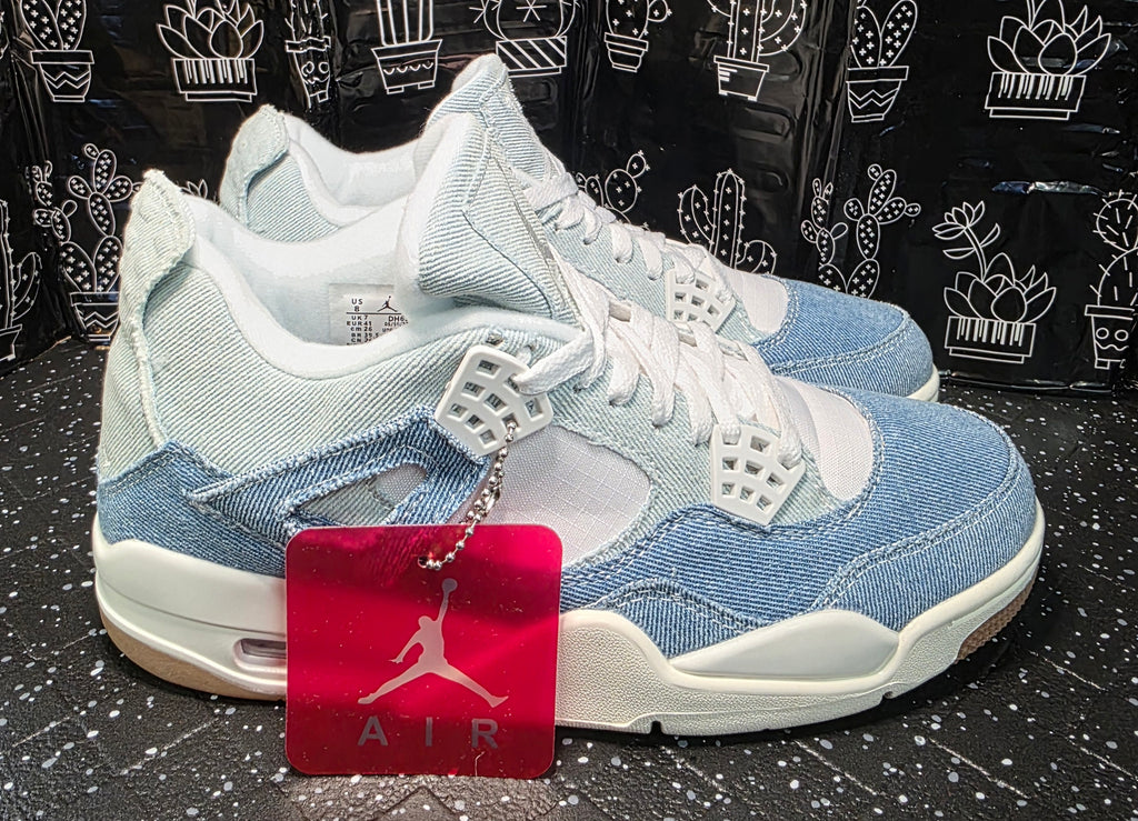 Jordan 4 “New Denims.” Inspired Design US 8 — New (Non original Box)