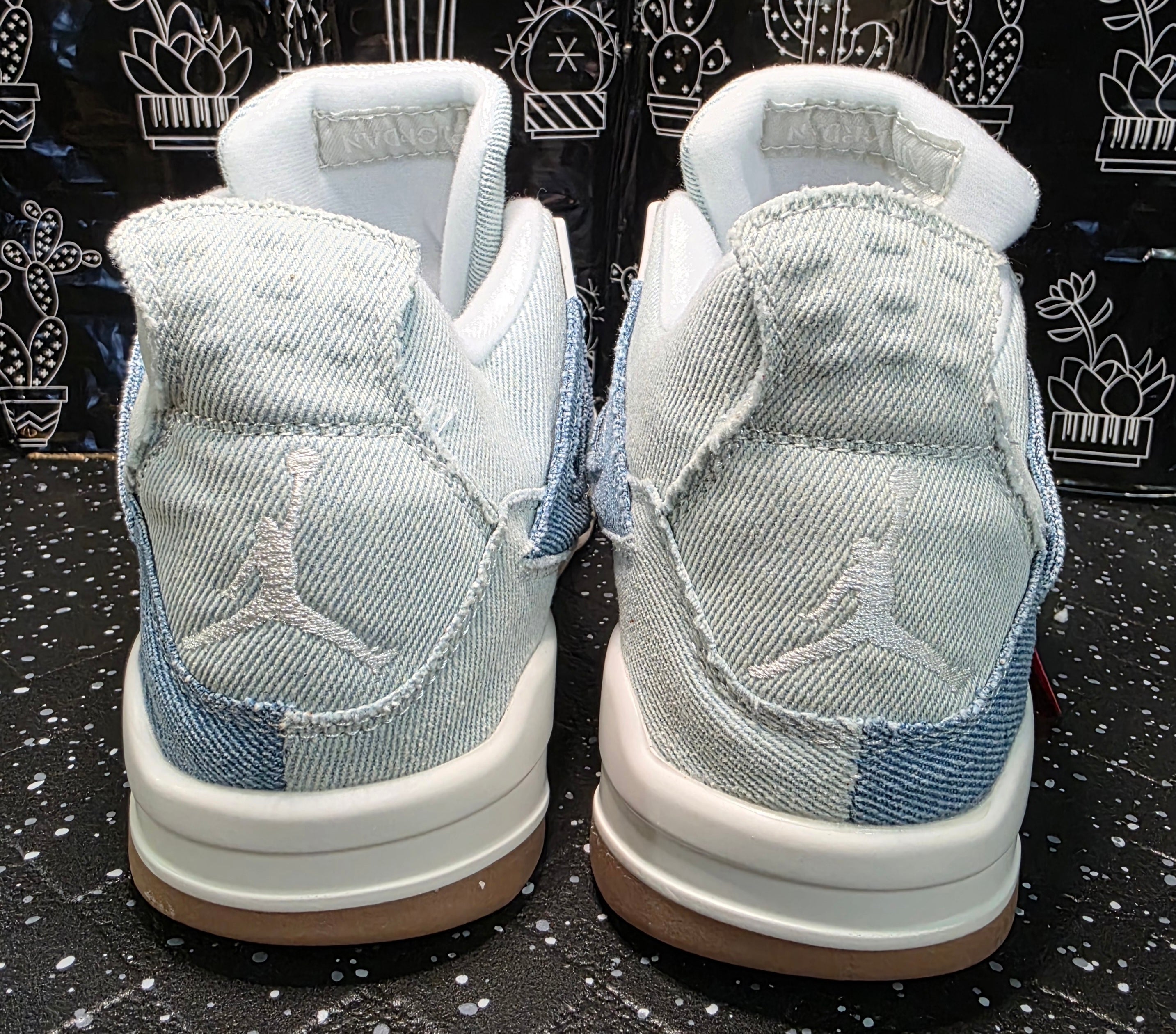 Jordan 4 “New Denims.” Inspired Design US 8 — New (Non original Box)