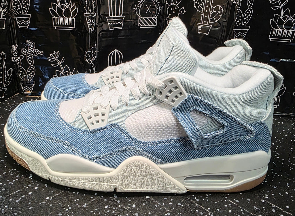 Jordan 4 “New Denims.” Inspired Design US 8 — New (Non original Box)