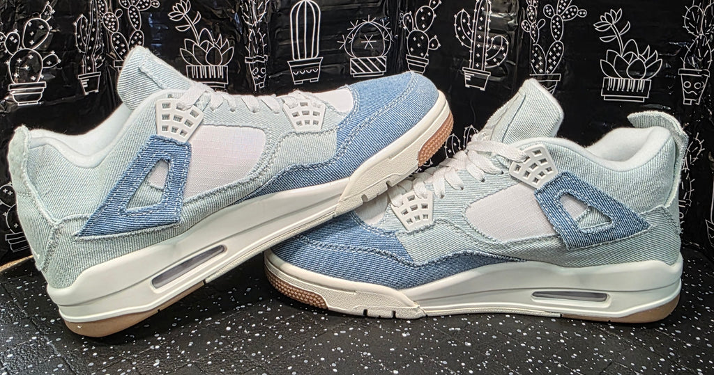 Jordan 4 “New Denims.” Inspired Design US 8 — New (Non original Box)