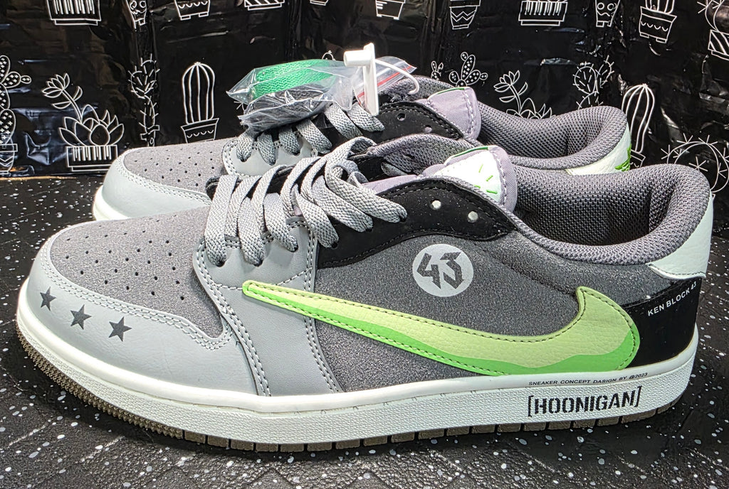 Jordan 1 Low “Travis Scott – Monster Energy × Ken Block × Hoonigan”  Fantasy Colorway — US 12 — New