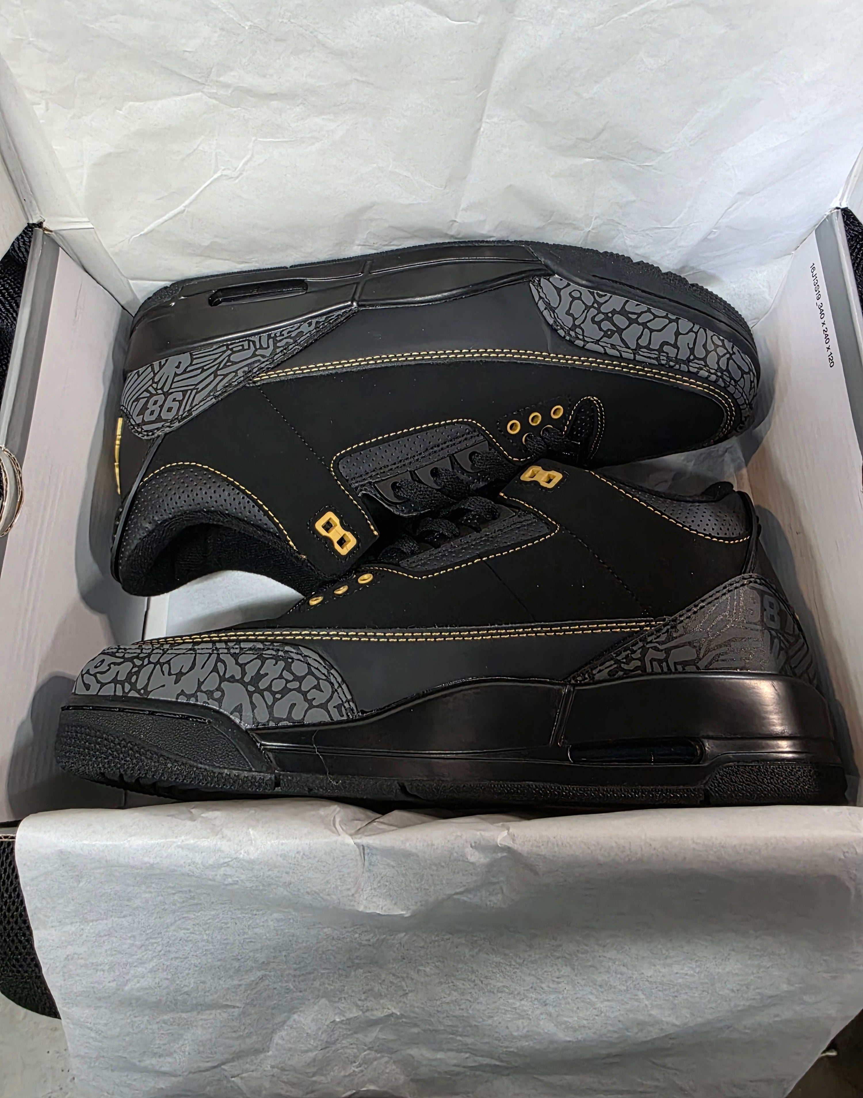 Jordan 3 “BHM” — Design Inspired — US 10