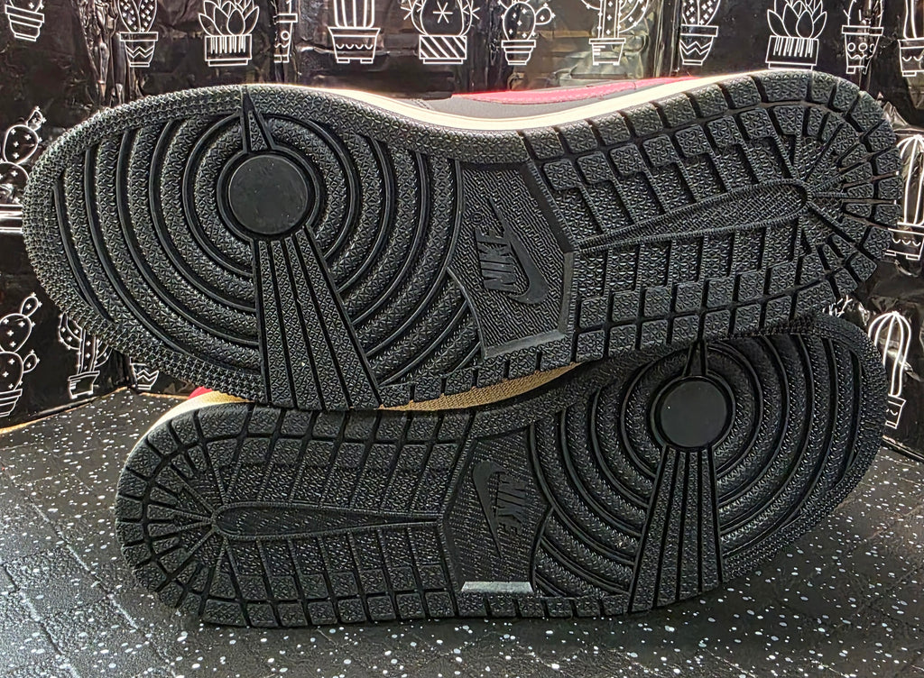 Jordan 1 Low “Travis Scott Inspired Design – Bred.”  Fantasy Colorway — US 11 &12 — New