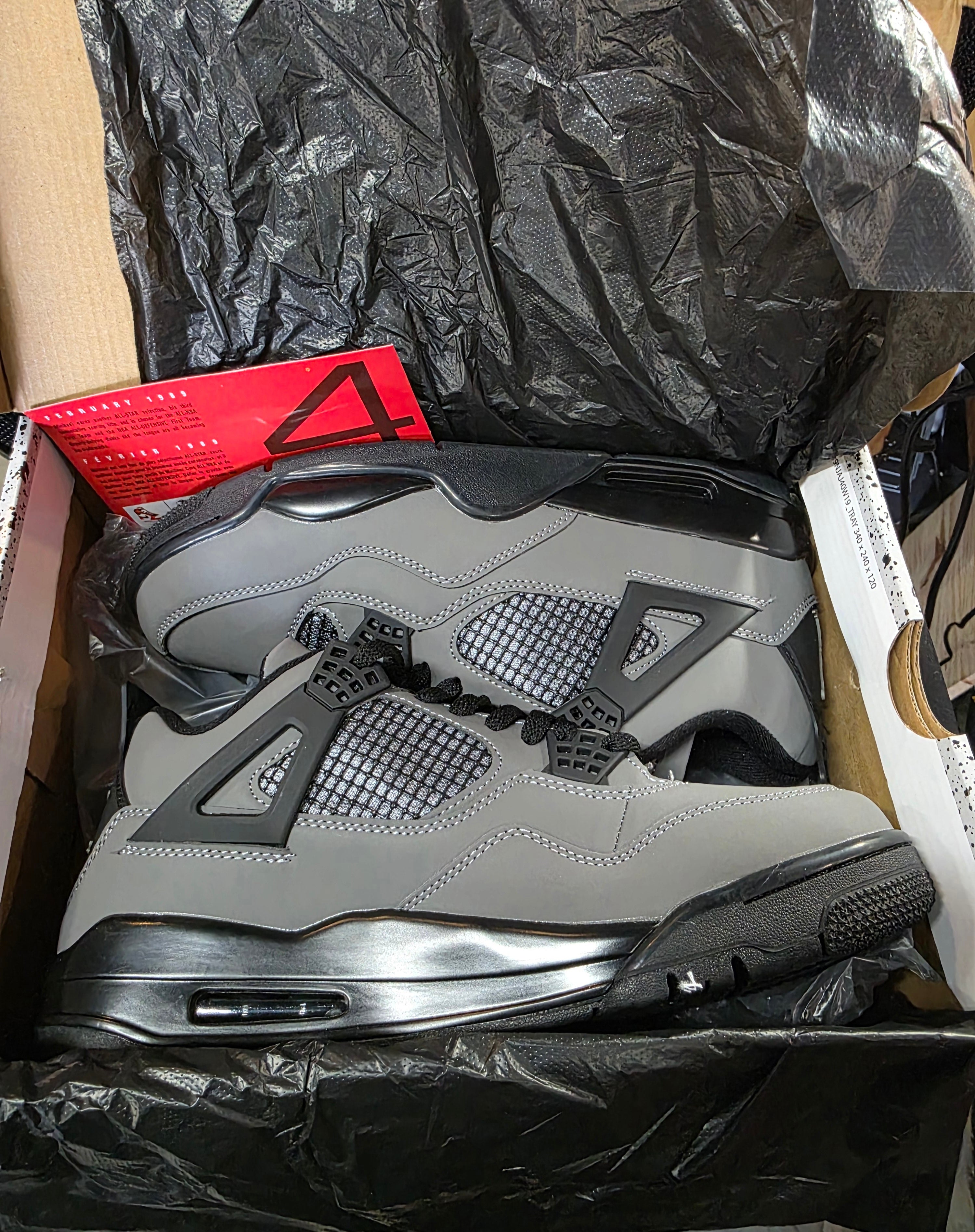 Jordan 4 “Travis Scott – Stone” — Design Inspired — US 11