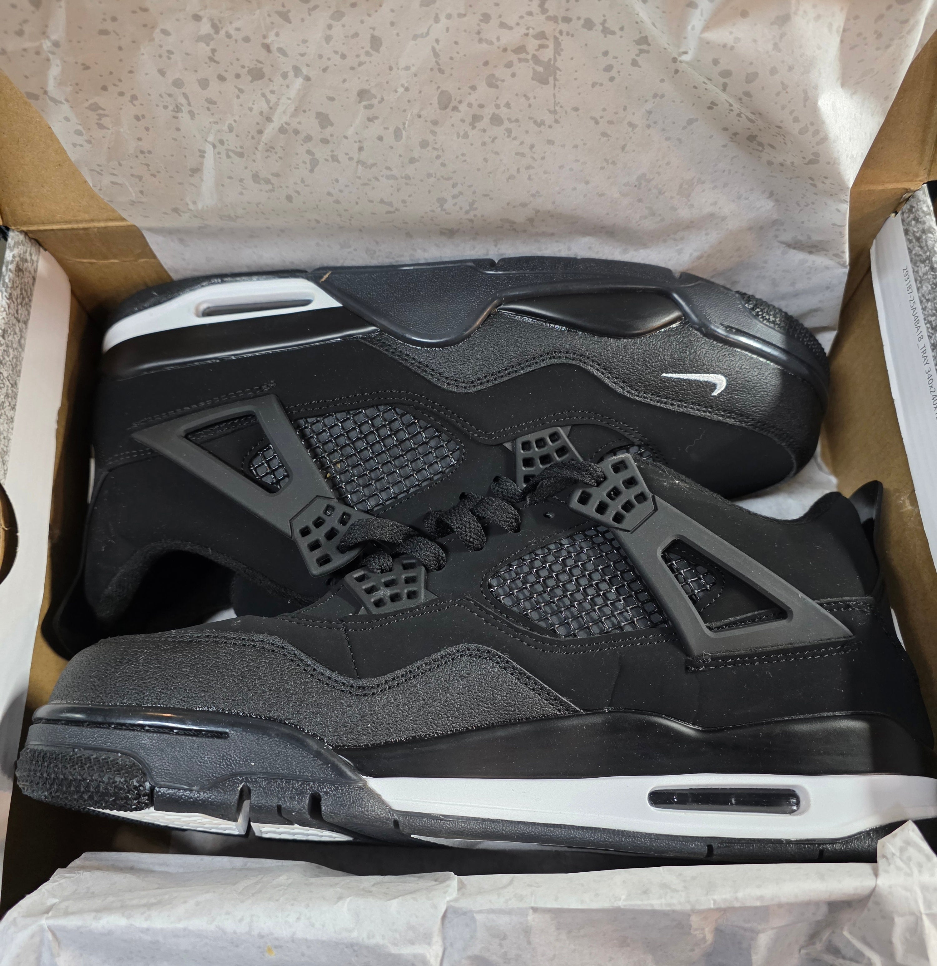 Jordan 4 “Black Bricks” — Design Inspired — US 11
