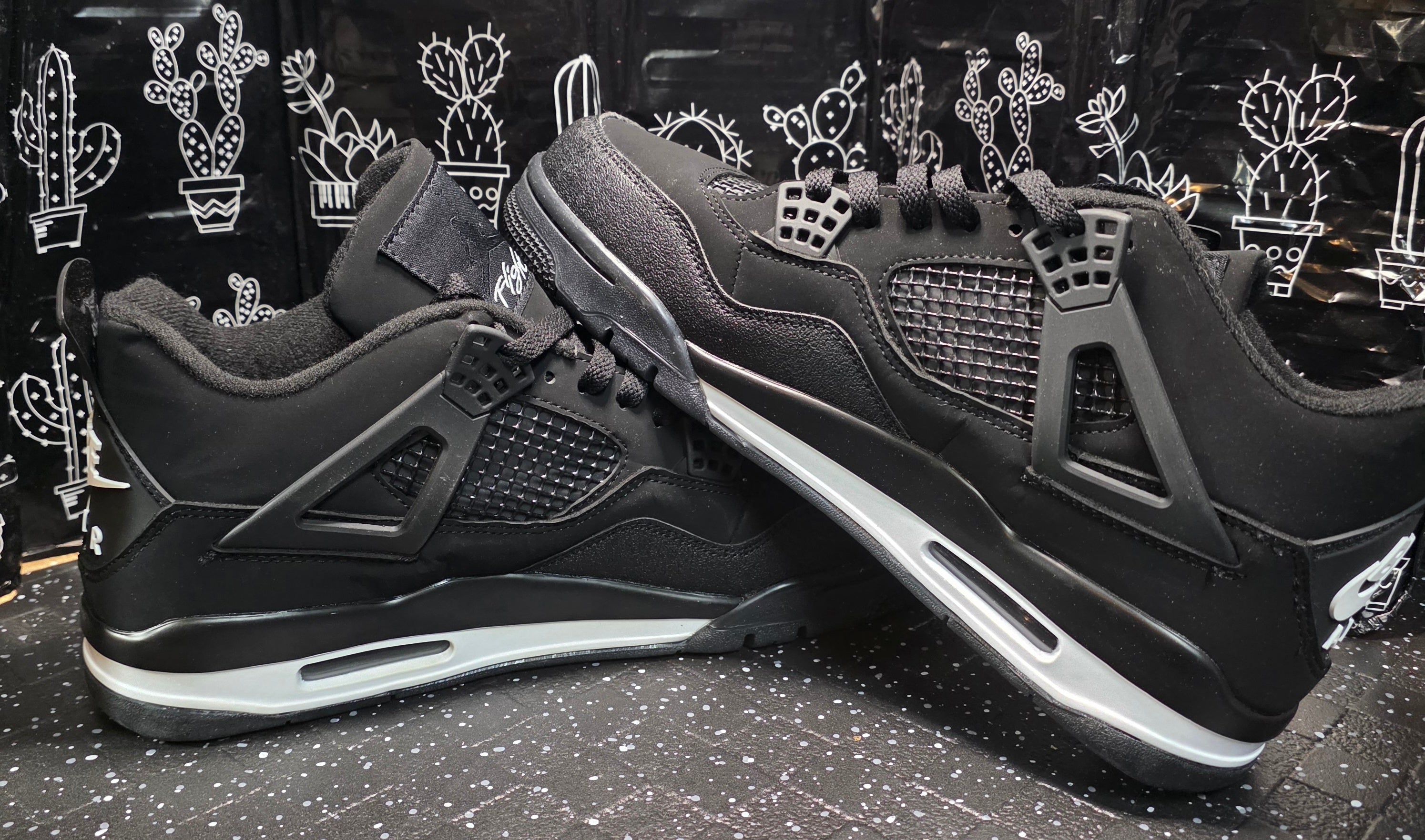 Jordan 4 “Black Bricks” — Design Inspired — US 11