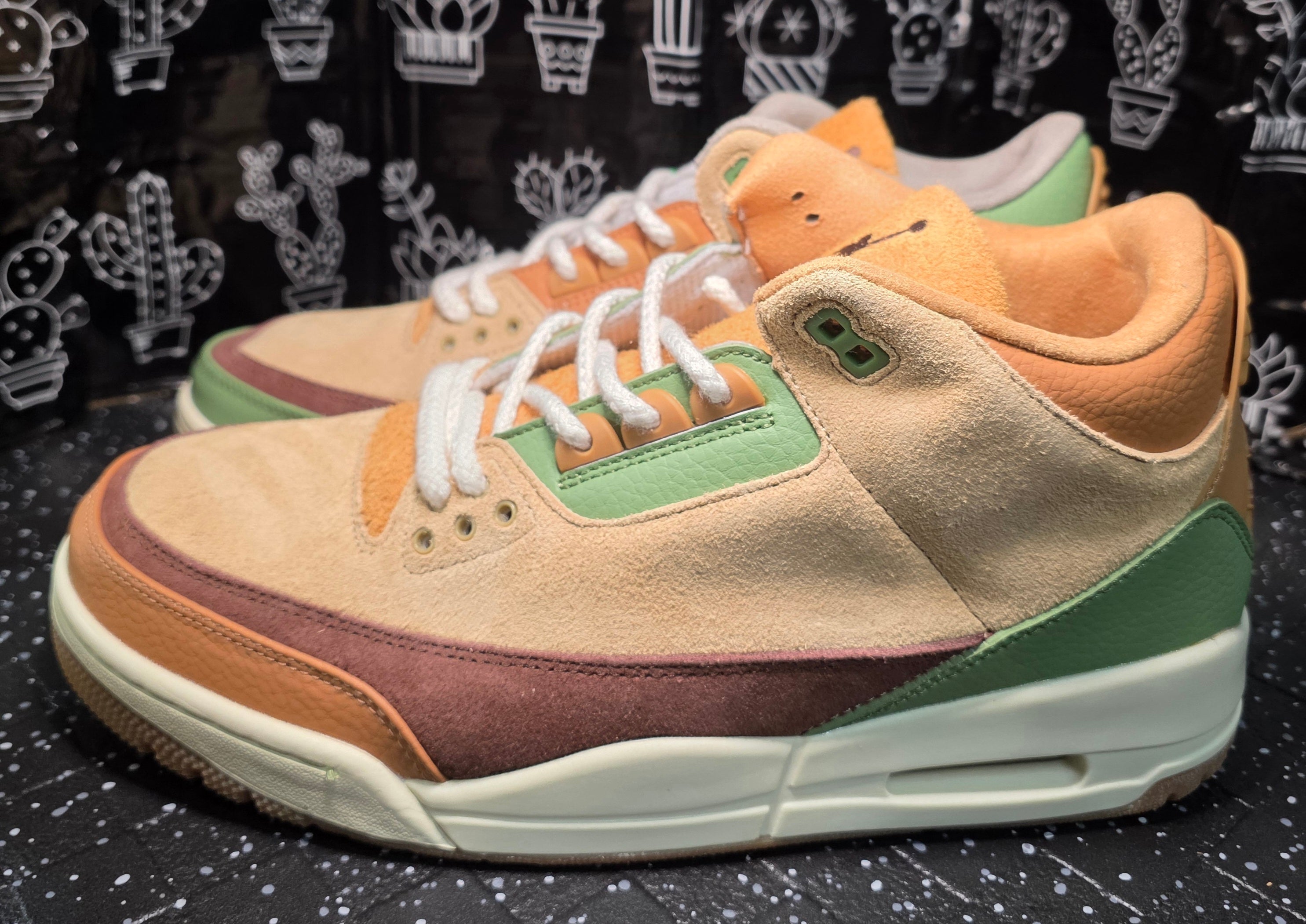 Jordan 3 “Zion Williamson Voodoo” Inspired – Fantasy Lineup (Premium Suede Edition) – US 11 – New