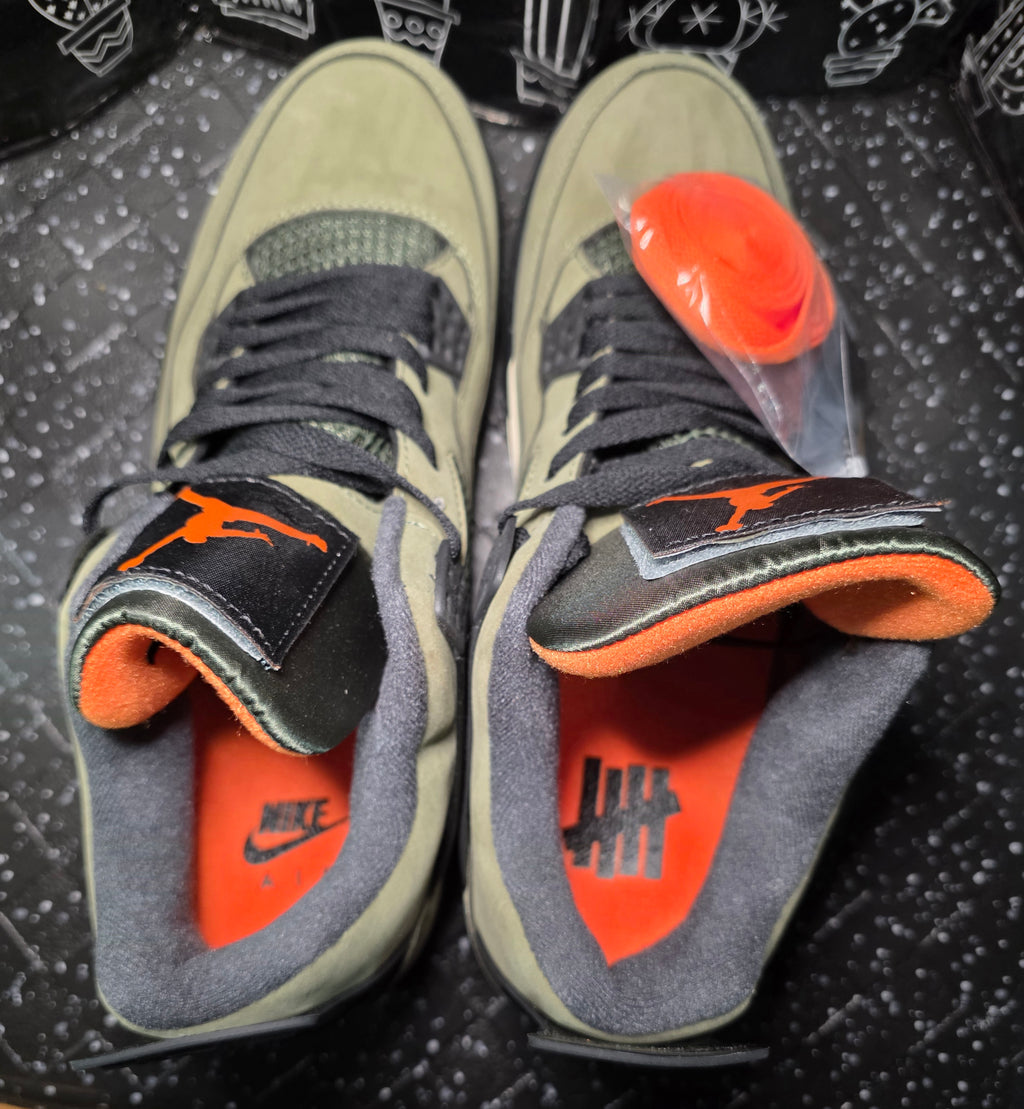 Jordan 4 “Undefeated 2025” — Design Inspired — US 11 — New w/ Un-Def. Shoe Box