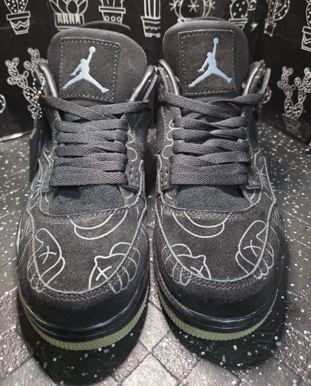 Jordan 4 “KAWS Black” — Design Inspired — US 11 — New