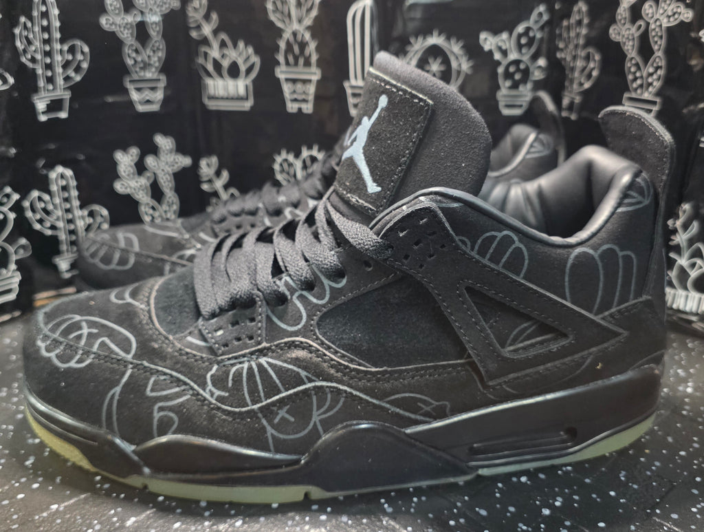 Jordan 4 “KAWS Black” — Design Inspired — US 11 — New