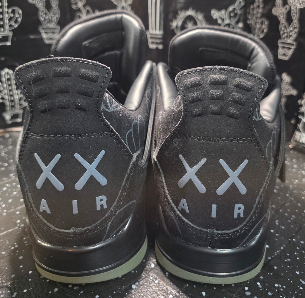 Jordan 4 “KAWS Black” — Design Inspired — US 11 — New