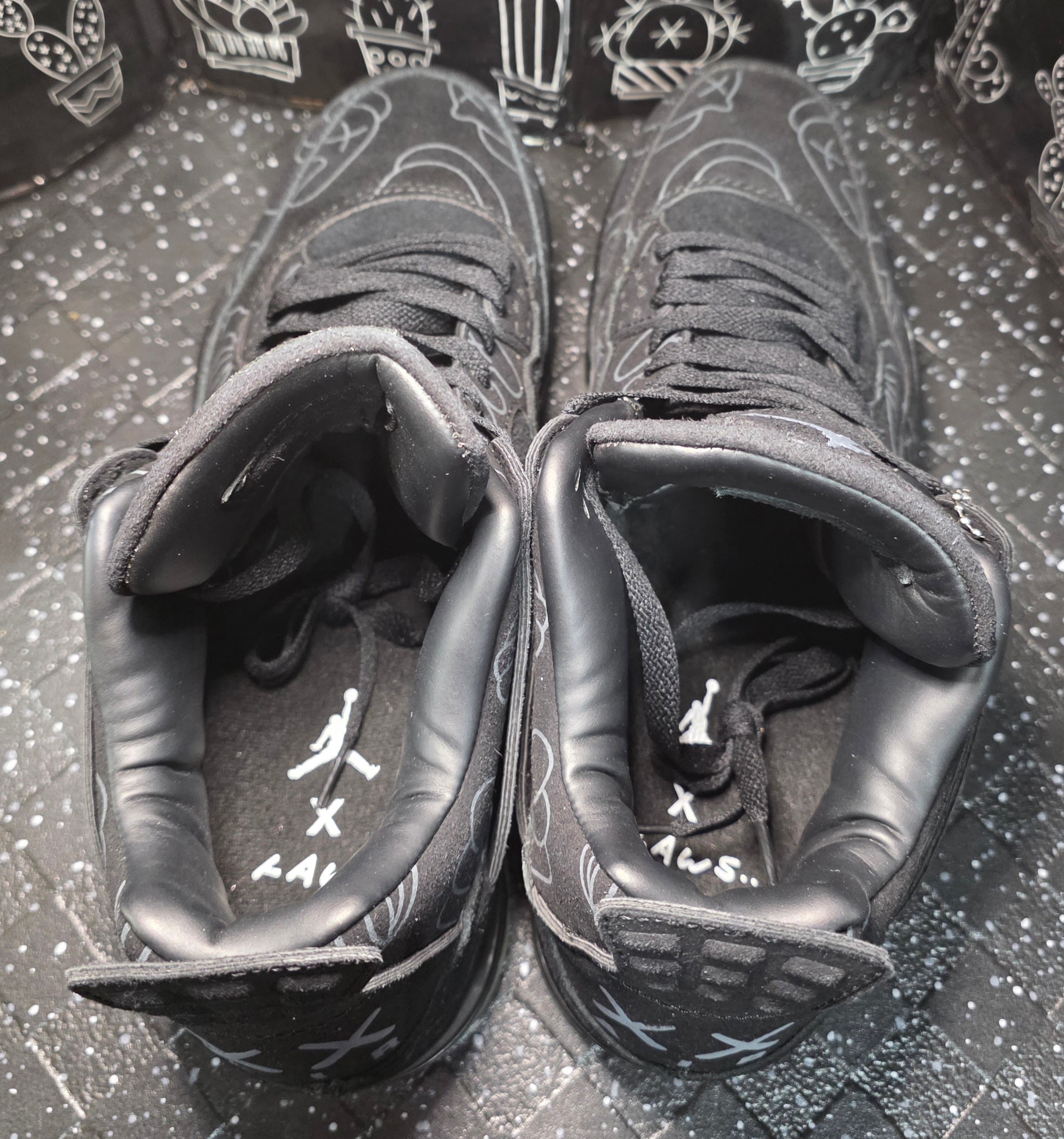 Jordan 4 “KAWS Black” — Design Inspired — US 11 — New