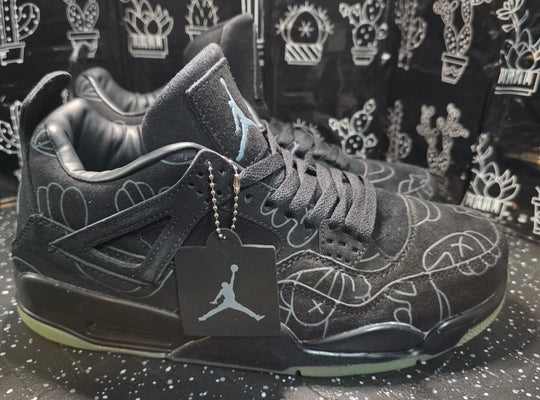Jordan 4 “KAWS Black” — Design Inspired — US 11 — New