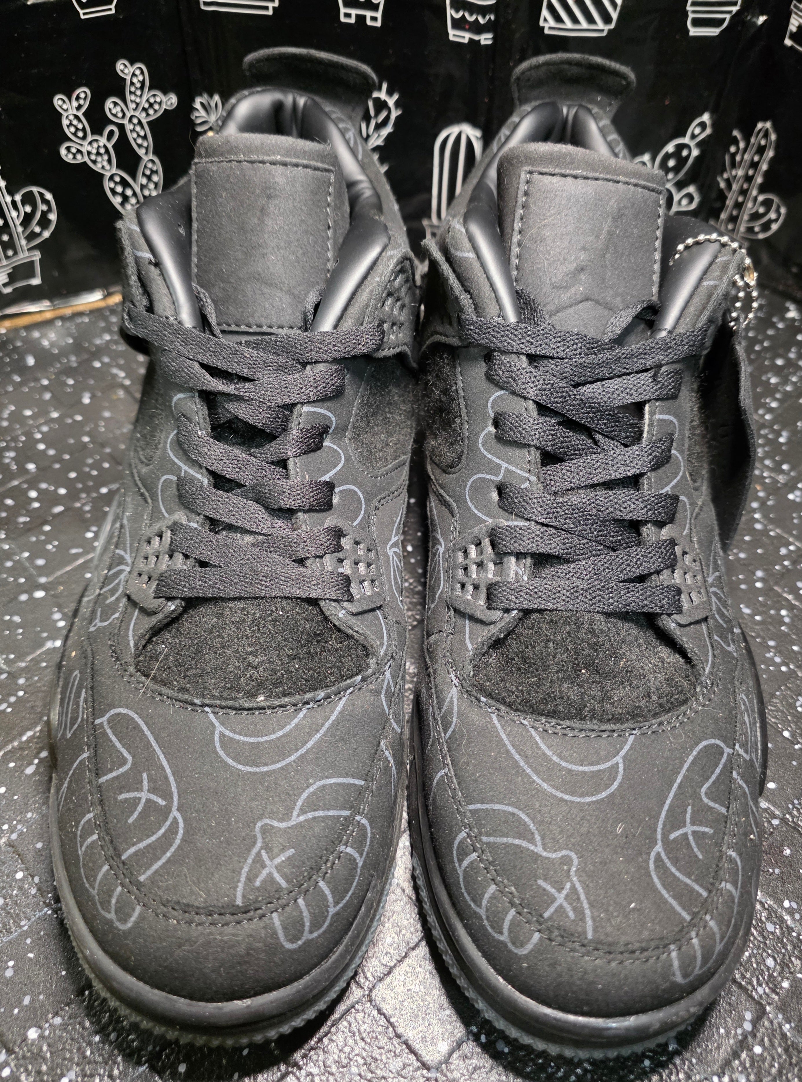 Jordan 4 “KAWS Black” — Design Inspired — US 11 — New