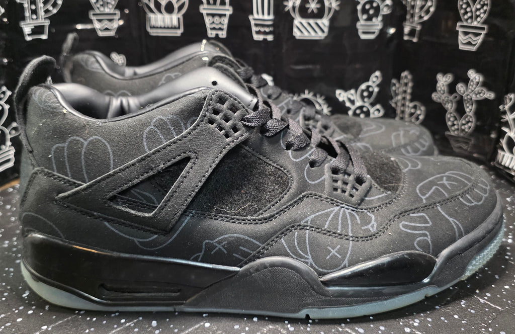 Jordan 4 “KAWS Black” — Design Inspired — US 11 — New