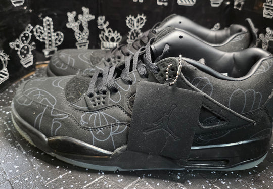 Jordan 4 “KAWS Black” — Design Inspired — US 11 — New
