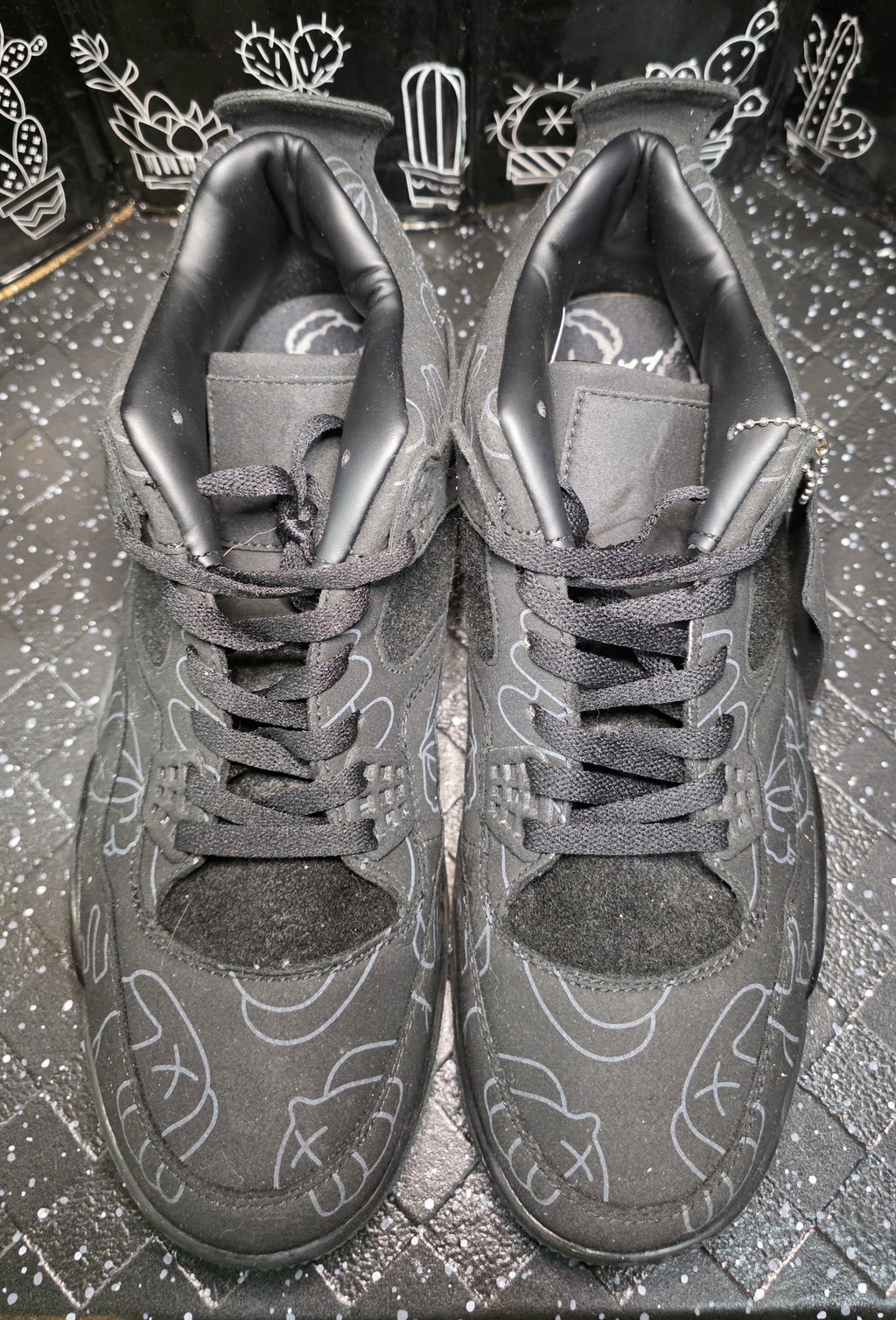 Jordan 4 “KAWS Black” — Design Inspired — US 11 — New