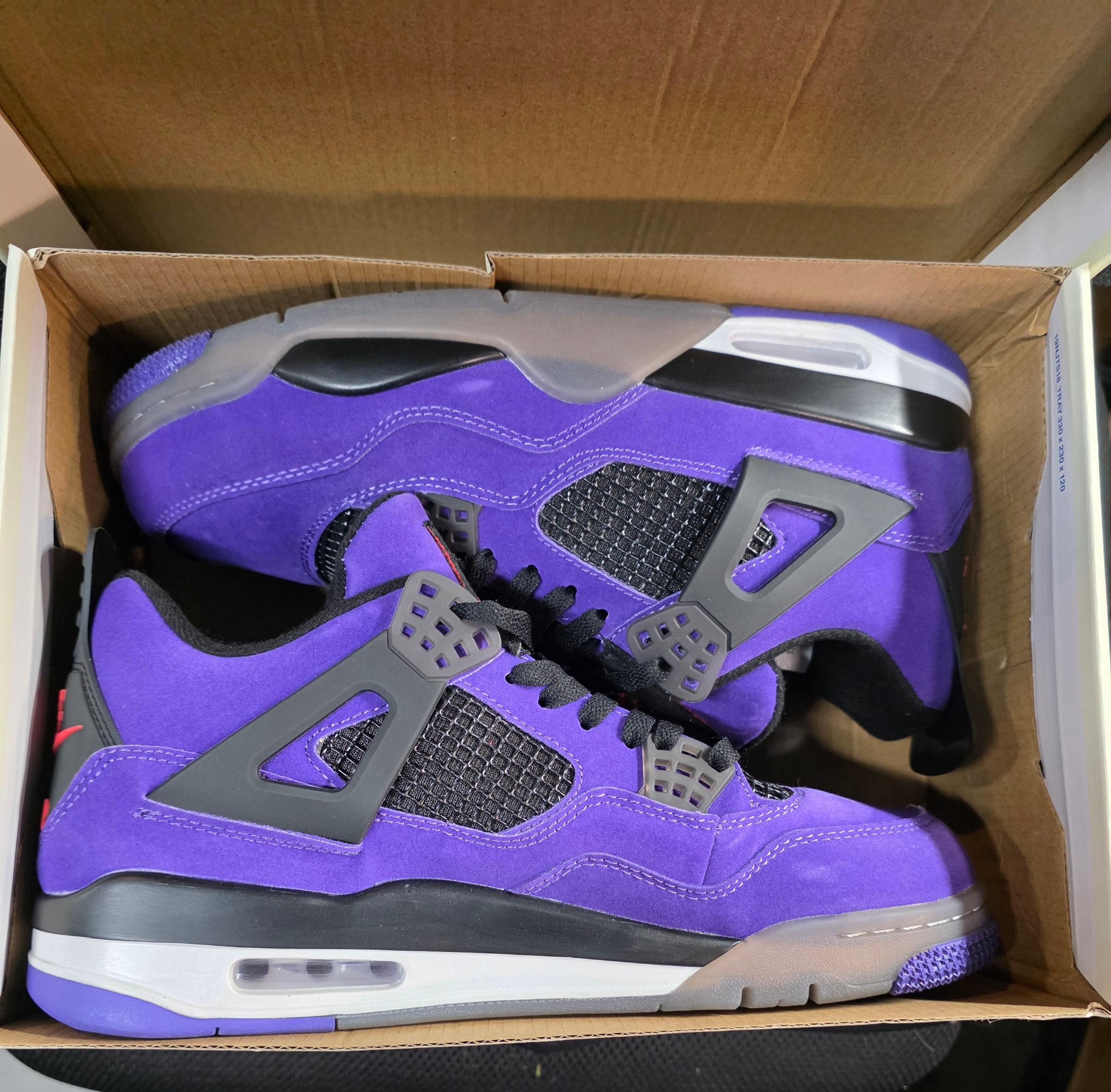 Jordan 4 “Travis Scott – Purple” "Friends and Family" — Design Inspired — US 11 — New