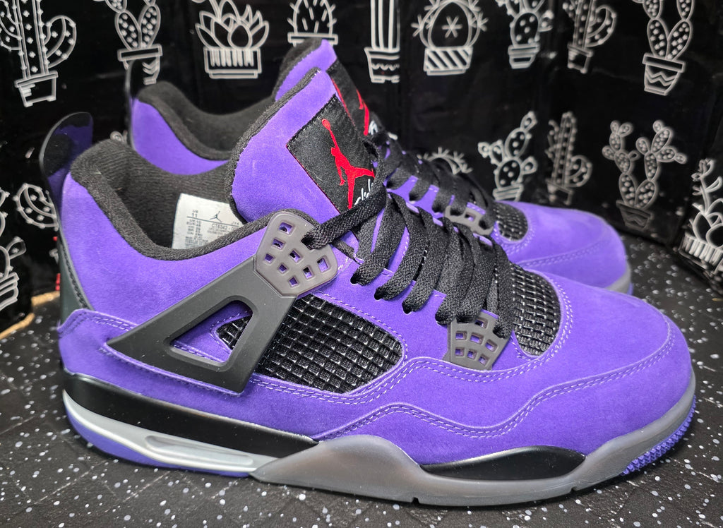 Jordan 4 “Travis Scott – Purple” "Friends and Family" — Design Inspired — US 11 — New