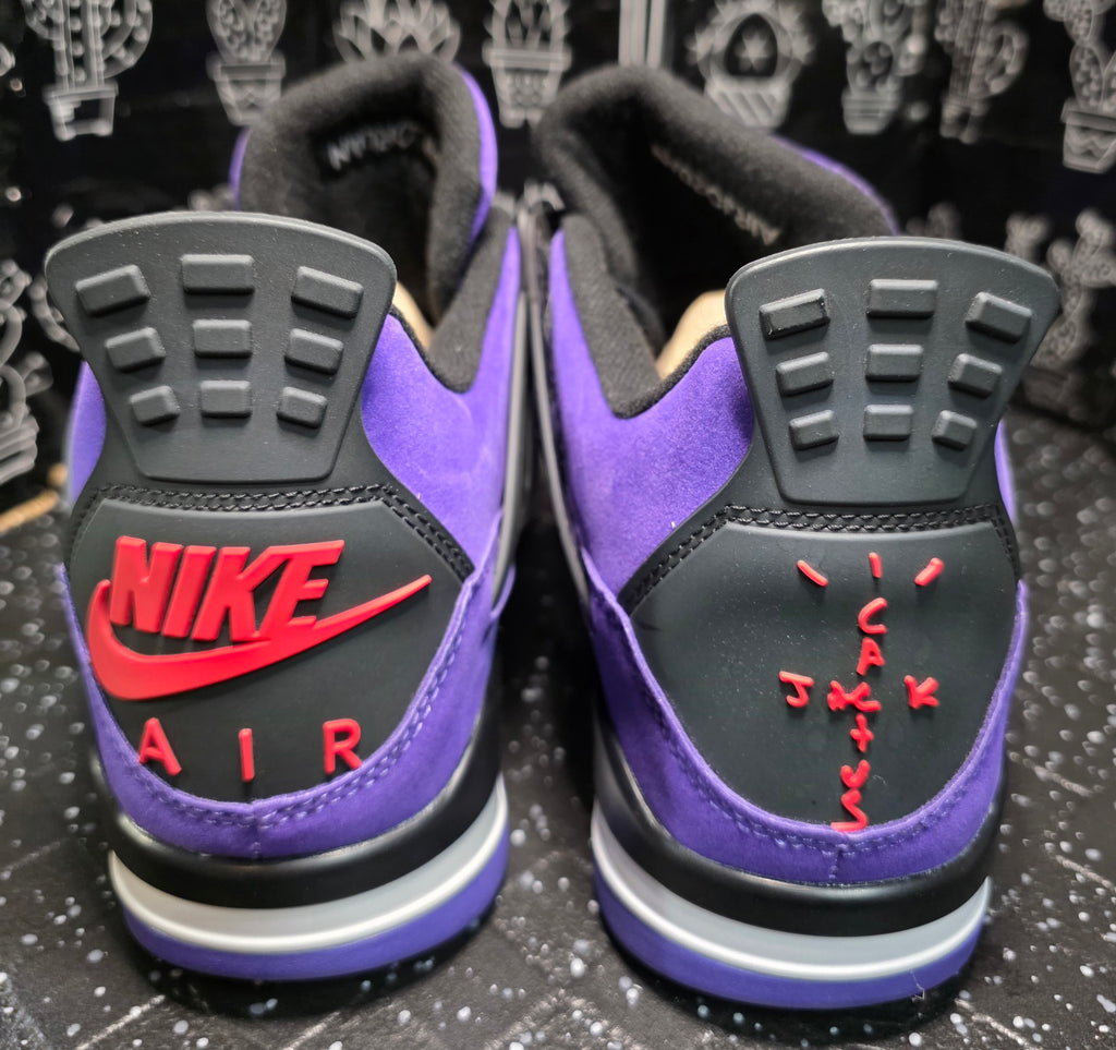 Jordan 4 “Travis Scott – Purple” "Friends and Family" — Design Inspired — US 11 — New