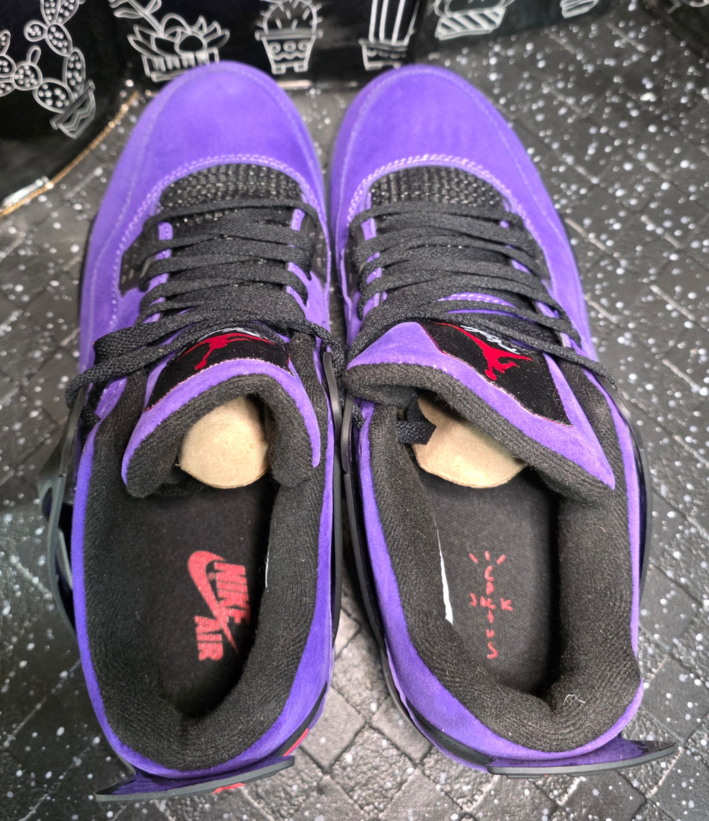 Jordan 4 “Travis Scott – Purple” "Friends and Family" — Design Inspired — US 11 — New
