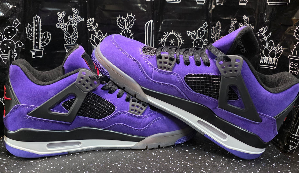 Jordan 4 “Travis Scott – Purple” "Friends and Family" — Design Inspired — US 11 — New