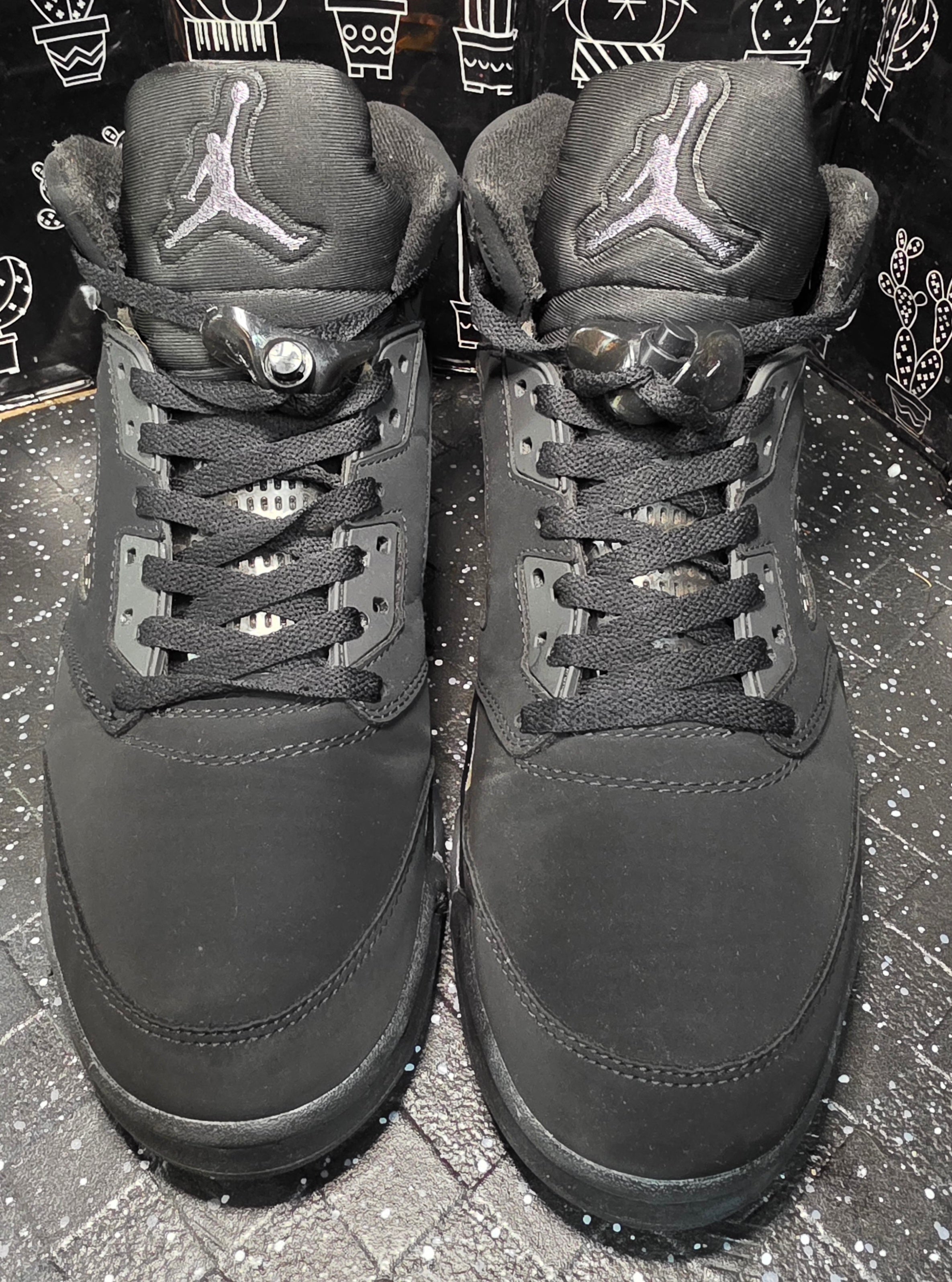 Jordan 5 “Black Cats” — Design Inspired — US 11 — Like New