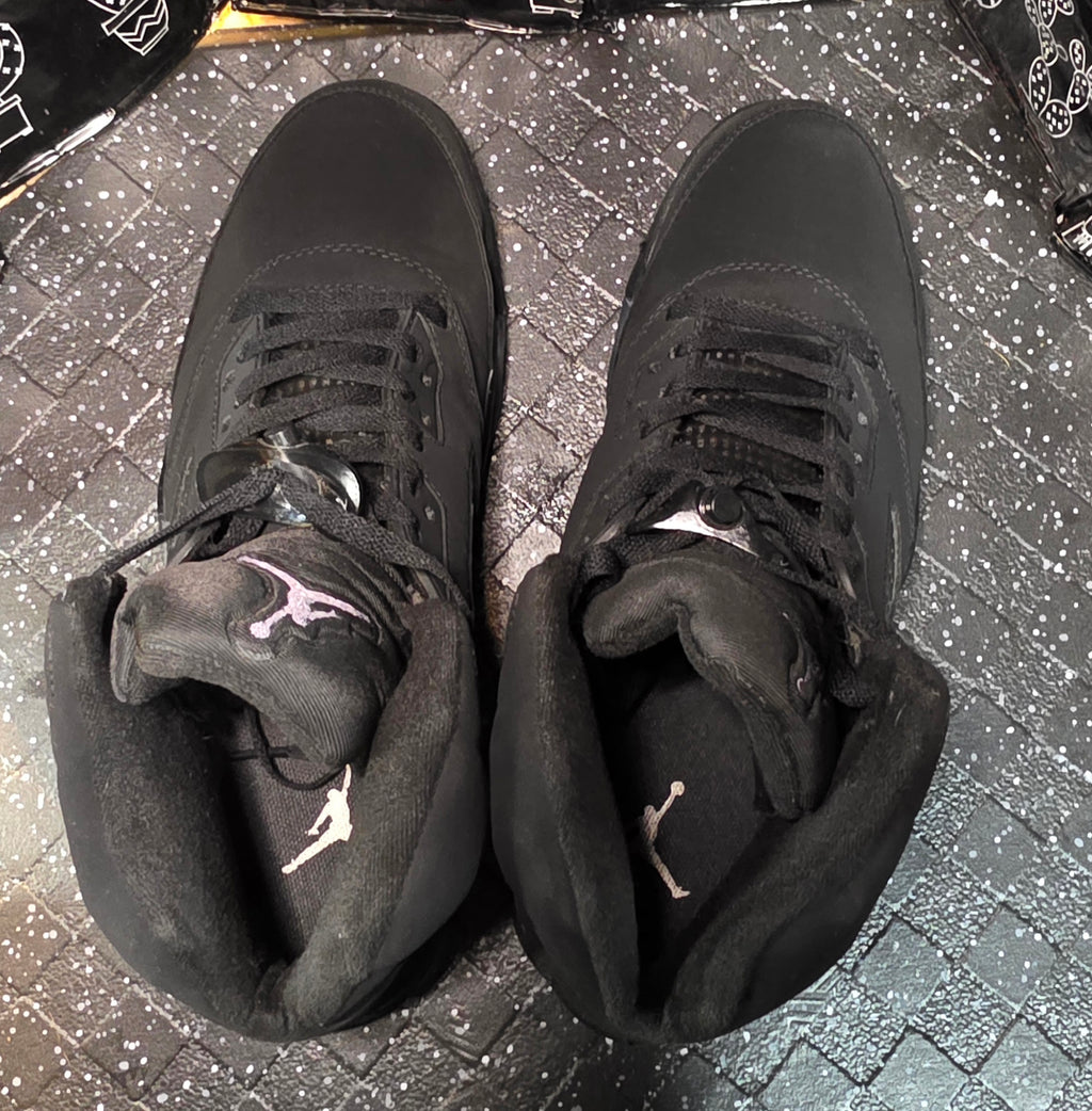 Jordan 5 “Black Cats” — Design Inspired — US 11 — Like New