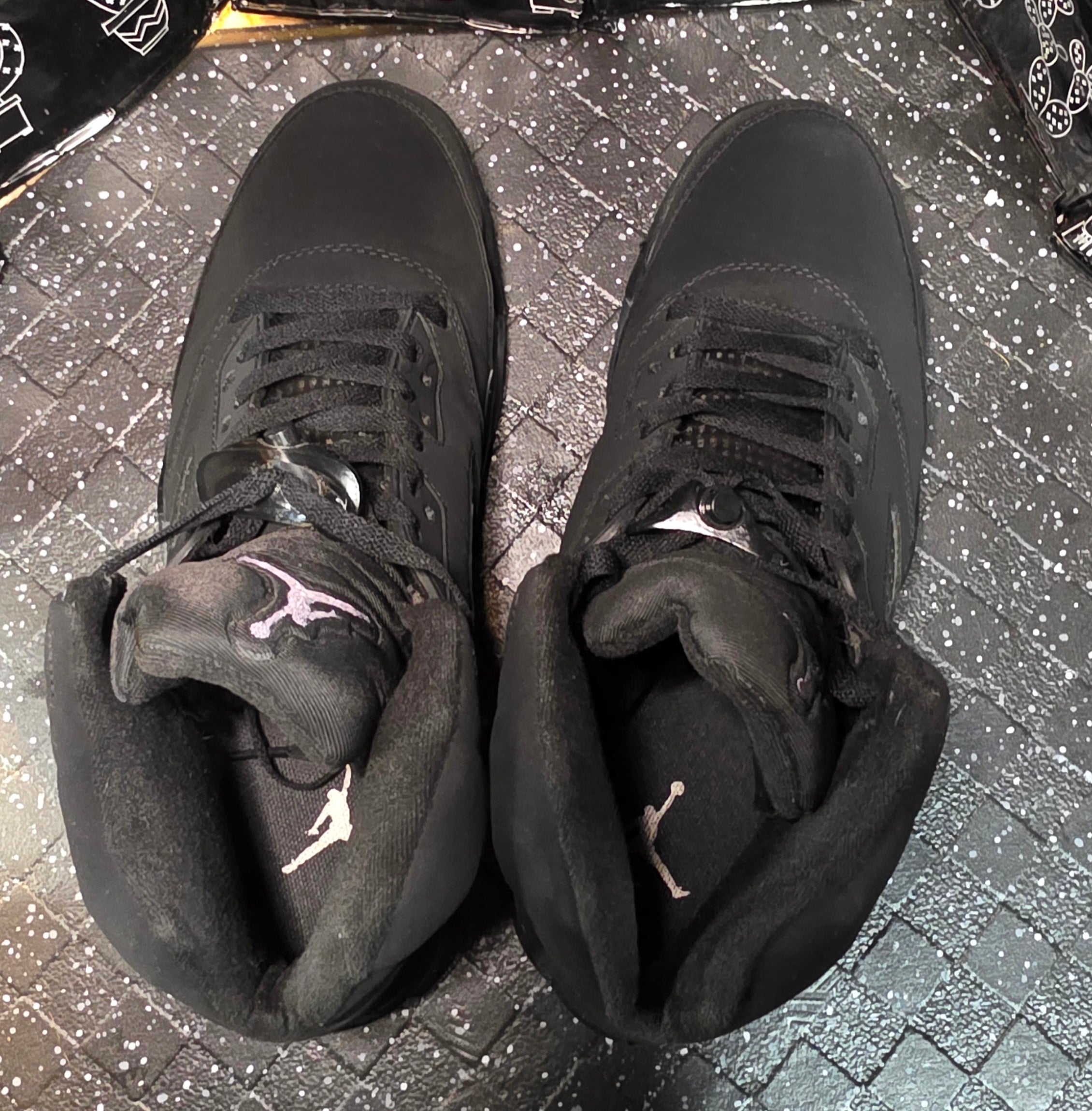 Jordan 5 “Black Cats” — Design Inspired — US 11 — Like New