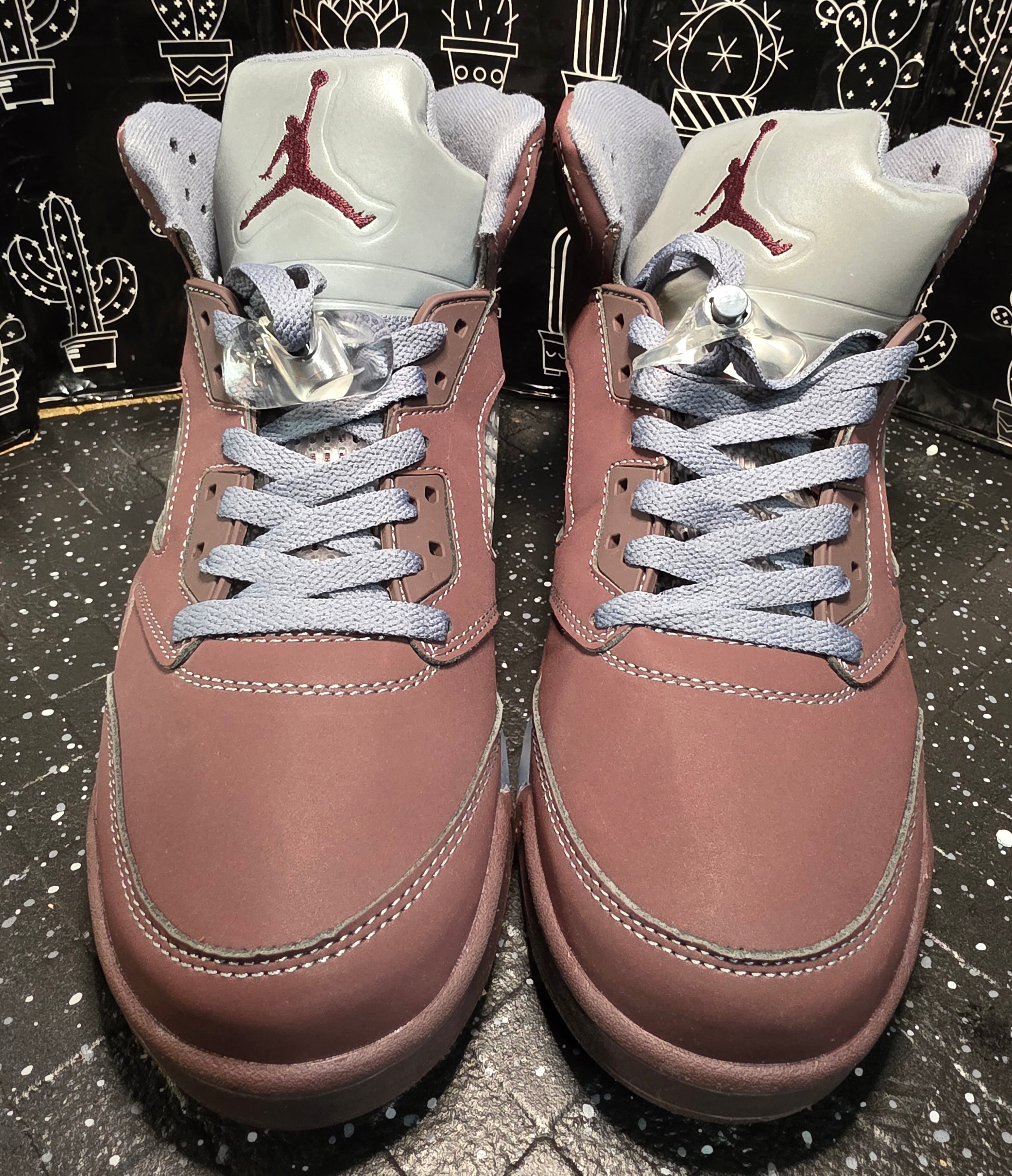 Jordan 5 “Burgundy’s.” Design Inspired US 11 — New (Non‑Original Box Included)
