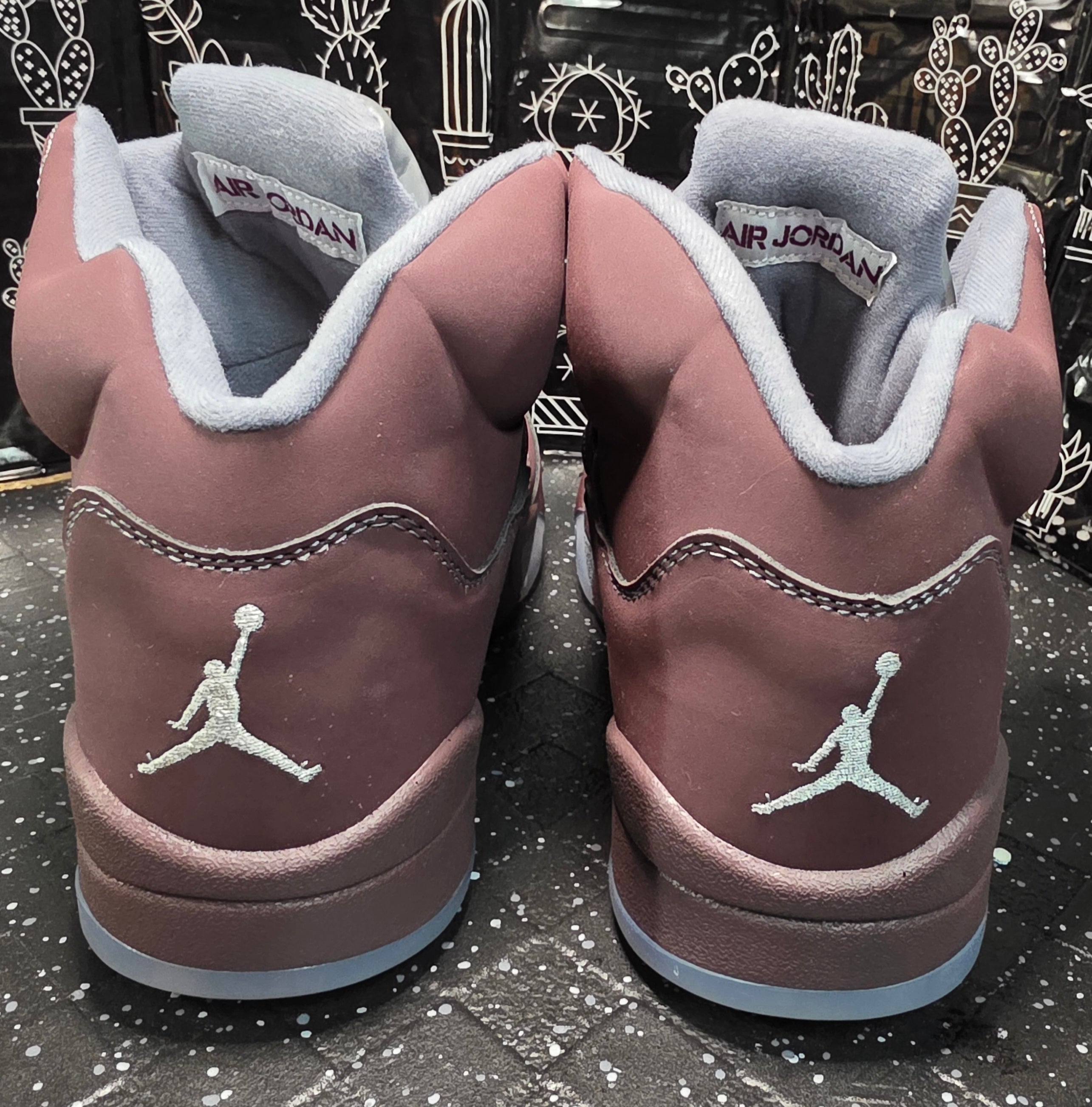 Jordan 5 “Burgundy’s.” Design Inspired US 11 — New (Non‑Original Box Included)