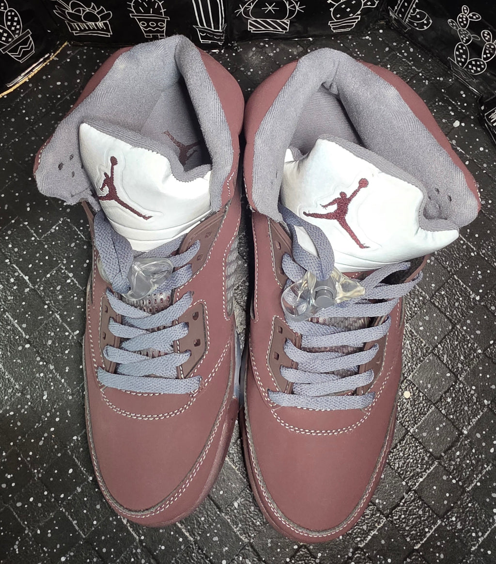 Jordan 5 “Burgundy’s.” Design Inspired US 11 — New (Non‑Original Box Included)