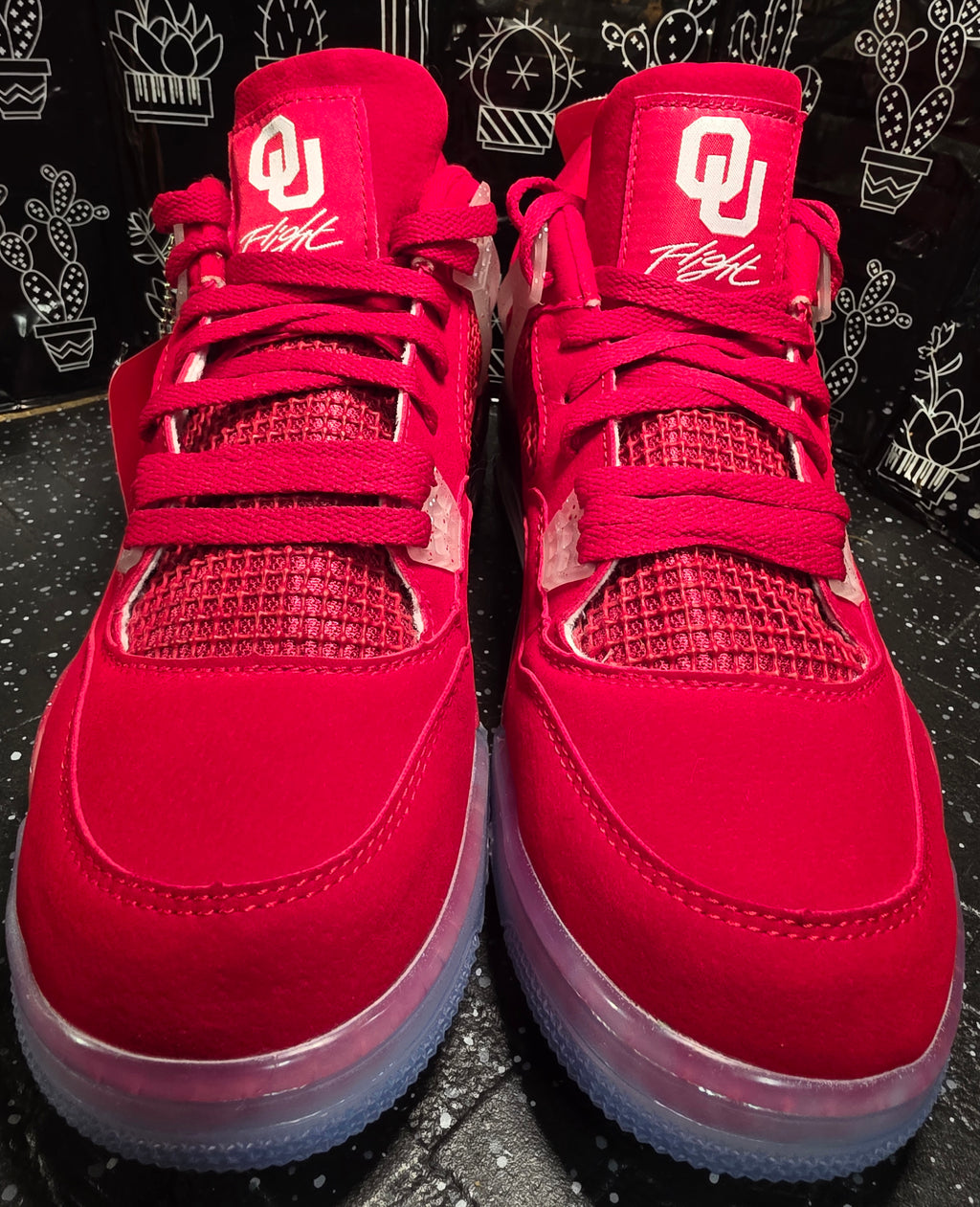 Jordan 4 “OKU Sooners” Design Inspired  US 11 — New (No Original Box)