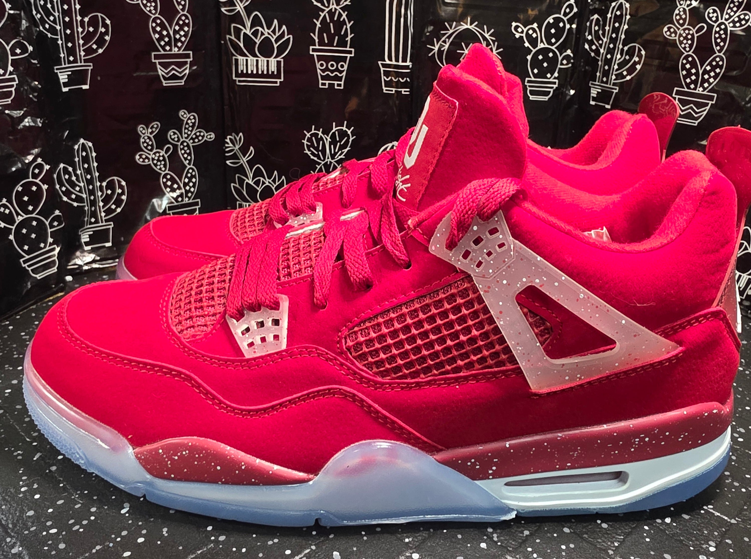 Jordan 4 “OKU Sooners” Design Inspired  US 11 — New (No Original Box)