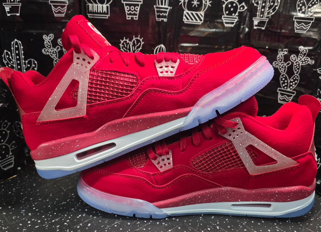 Jordan 4 “OKU Sooners” Design Inspired  US 11 — New (No Original Box)